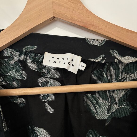 Tanya Taylor Elegant Black and White Midi Dress - Picture 5 of 5